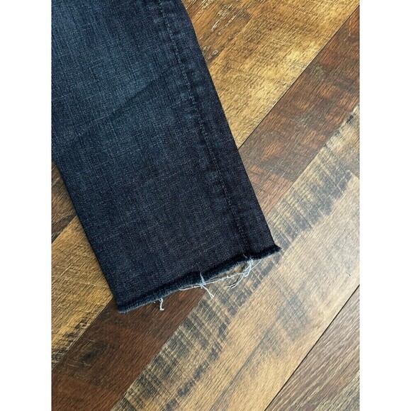 COH Citizens of Humanity Jeans Avedon Stretch Mid Rise Raw Hem Sz 28 Dark Wash - Picture 7 of 8